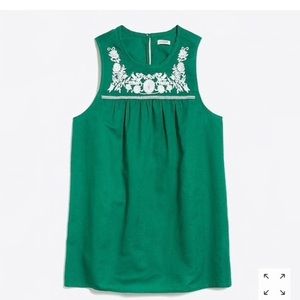 JCrew Factory embroidered tank